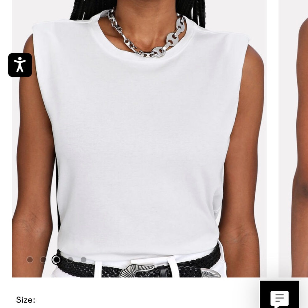 FRAME Rolled Muscle Cotton Tank